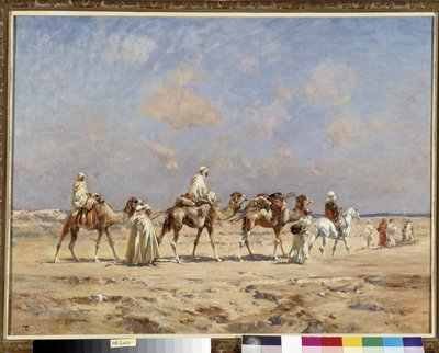 Carovana nel deserto da Victor Pierre Huguet