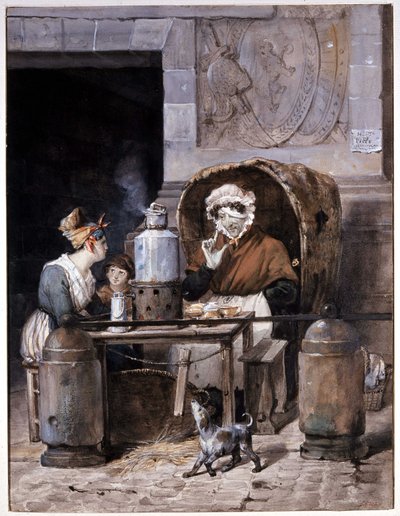 Venditore di caffè per strada da Victor Adam