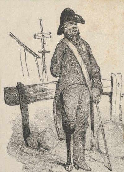 Soldato con una gamba di legno da Victor Adam