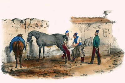Il tentatore. In "Album Grotesque, Scelte di Tipi Eccezionali", illustrazioni di Victor Adam, Parigi, circa 1850 da Victor Adam