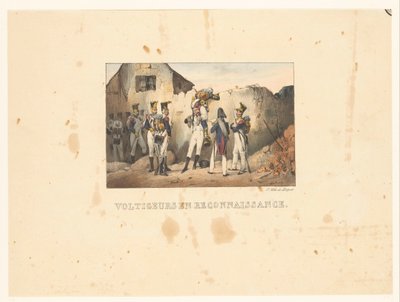 Volteggiatori in ricognizione (serie: Scene militari) da Victor Adam