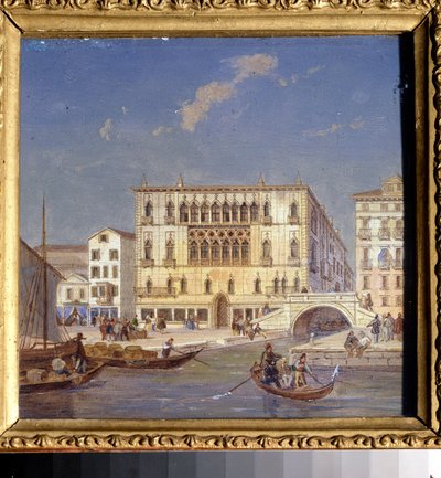 Veduta di Venezia: il palazzo Bernardo da Victor Adam