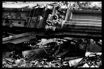 Demolizione del mercato centrale di Parigi, agosto 1971 (foto b/n) da Victor Baltard