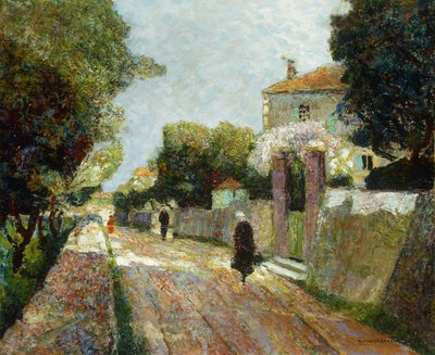 Strada di Villaggio Soleggiata da Victor Charreton
