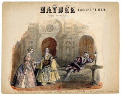 Auber - Haydée - illustrazione di Victor Coindre, 1848 da Victor Coindre