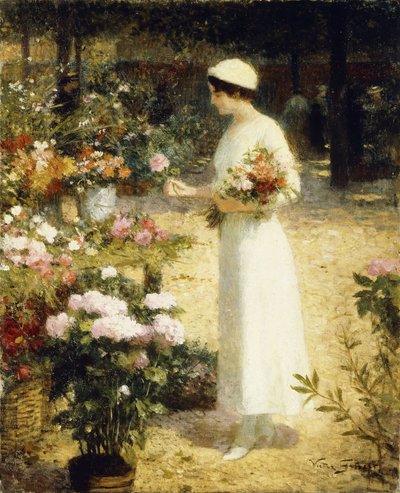 Al mercato dei fiori da Victor Gabriel Gilbert