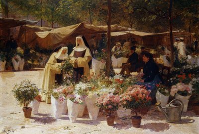 Il mercato dei fiori da Victor Gabriel Gilbert