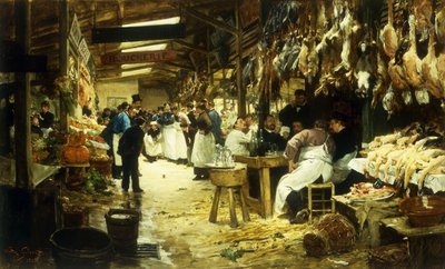Il mercato, 1885 da Victor Gabriel Gilbert