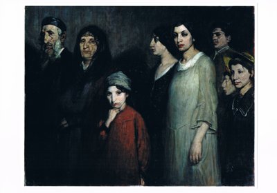 Gli emigranti, 1910 circa (olio su tela) da Victor Hageman
