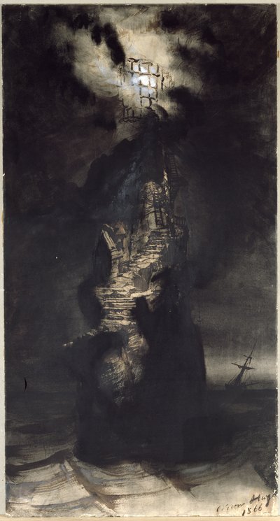 Faro di Casquets, 1866 da Victor Hugo