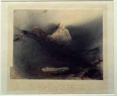 La montagna dei miti Disegno di Victor Hugo (1802-1885) 1839 Parigi, Maison Victor Hugo da Victor Hugo