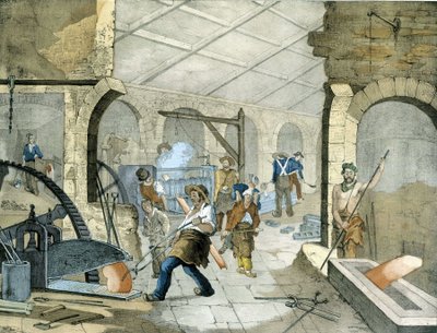 Fucine - litografia di Janson. XIX secolo da Victor Janson