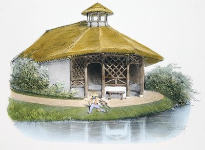 Padiglione rustico, illustrazione da 