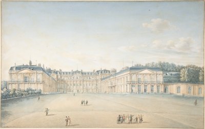 Cortile del castello di Saint-Cloud da Victor Jean Nicolle