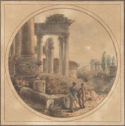 Vista Fantastica del Foro Romano, n.d. da Victor Jean Nicolle