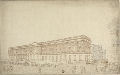 Il colonnato del Louvre da Victor Jean Nicolle