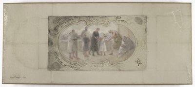 Bozzetto per la Galleria Lobau, Hôtel de Ville, Parigi: La Famiglia da Victor Jean Pierre Maziès