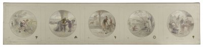 Bozzetto per la Galleria Lobau al Municipio di Parigi: Agricoltura. Commercio. Industria. Arte. Scienza, nel 1890 da Victor Jean Pierre Maziès