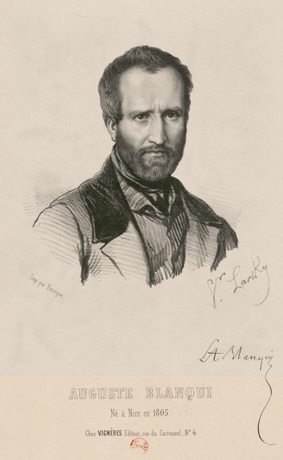 Ritratto di Louis-Auguste Blanqui 1805-1881, 1849 da Victor Larsky