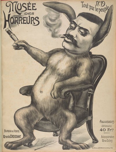 Musée des Horreurs Galleria degli Orrori: Alexandre Millerand, 1899 da Victor Lenepveu
