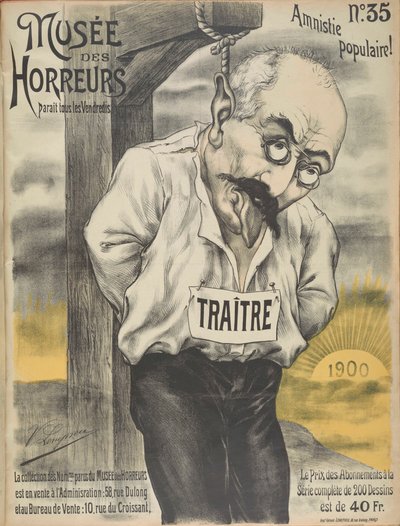 Musée des Horreurs Galleria degli orrori: Alfred Dreyfus da Victor Lenepveu