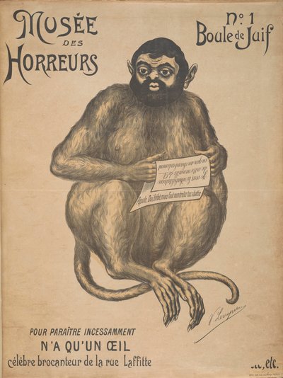 Musée des Horreurs Galleria degli Orrori: Joseph Reinach, 1899 da Victor Lenepveu