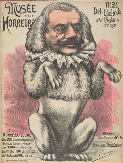 Musée des Horreurs Galleria degli orrori: Thèophile Delcassé da Victor Lenepveu