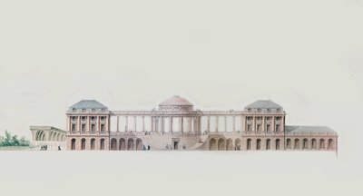 Primo progetto per il Chateau du Bouilh, Saint Andre de Cubzac, Aquitania, c.1787 da Victor Louis