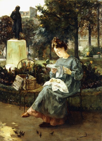Pomeriggio nei giardini del Lussemburgo da Victor Marec