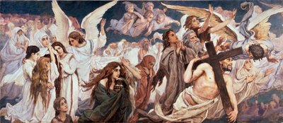 Davanti al Paradiso (Parte sinistra) da Victor Mikhailovich Vasnetsov