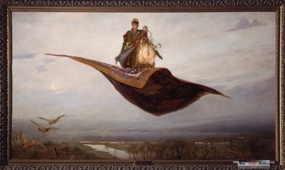 Volare su un tappeto volante da Victor Mikhailovich Vasnetsov