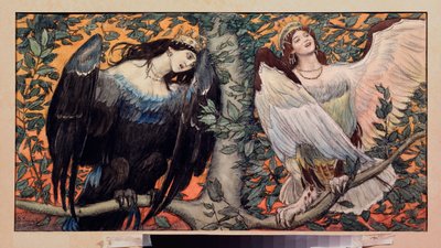 Sirin e Alkonost, una canzone di gioia e dolore da Victor Mikhailovich Vasnetsov