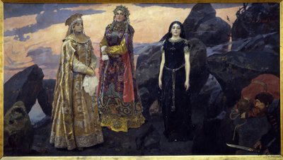 Tre regine del regno sotterraneo da Victor Mikhailovich Vasnetsov