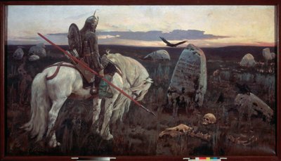 Un cavaliere al crocevia da Victor Mikhailovich Vasnetsov