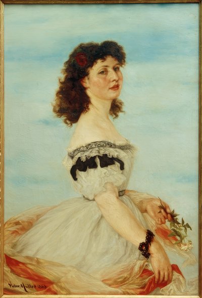 V.Müller, Ritratto di Berta von Radowitz da giovane da Victor Müller