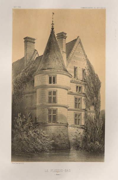 Architettura Pittoresca o Monumenti del XV e XVI Secolo: Castelli di Francia del XV e XVI Secolo: Tav. 68, Le Plessis-Bas (Aisne) da Victor Petit