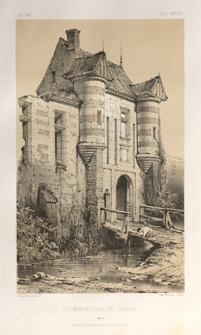 ...Pl. 23, Commanderie De Launay Yonne, pubblicato 1860 da Victor Petit