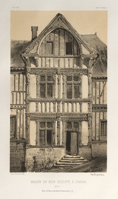 Maison En Bois Sculpte A Cravan Yonne da Victor Petit