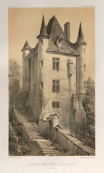 Maison Fortifiée À Uzerches Corrèze da Victor Petit
