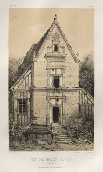 ...Pl. 81, FIEf Des Bordes-Compigny Yonne, 1860 da Victor Petit