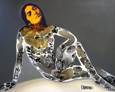 Donna astratta e serena da Victor Tkachenko