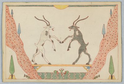 I due capretti, illustrazione per le favole di Esopo da Victor Wilbour