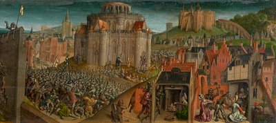 Conquista di Gerusalemme da parte di Tito (dettaglio) da Vienna Master of Mary of Burgundy