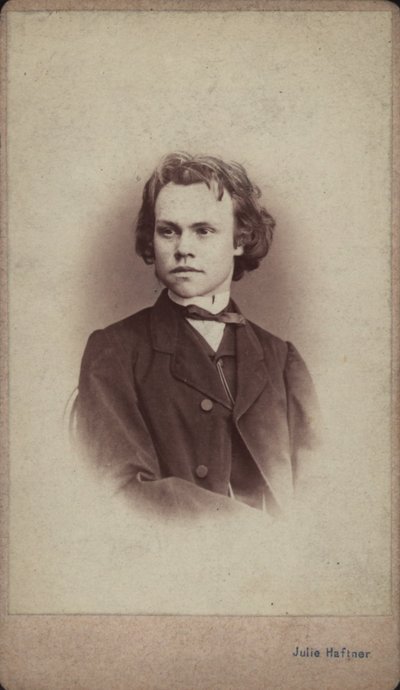 Ritratto del compositore Anton Rubinstein da Vienna . Photo studio Julie Haftner