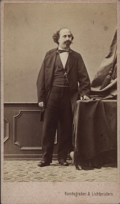 Ritratto del violinista e compositore Moritz Kässmayer 1831-1884 da Vienna . Photo studio Kundegraber and