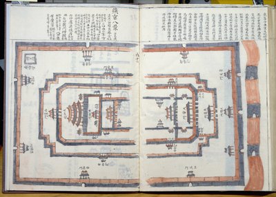 La Città Proibita a Pechino, da una collezione di mappe realizzate durante un