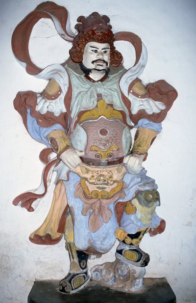 Statua del guardiano del tempio, Pagoda Thien Mu, Hue, Vietnam da Vietnamese School