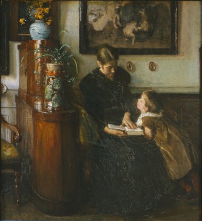La madre deve leggere. La moglie e il bambino dell