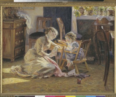 Sole nella stanza. La moglie e il bambino dell
