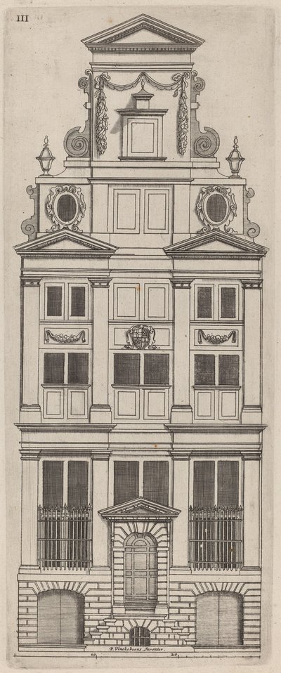 Facciata Olandese Elevazione: pl. 3 da Vignola